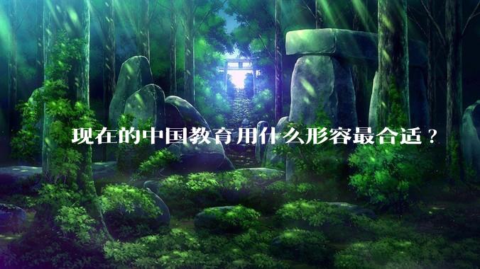 现在的中国教育用什么形容最合适?